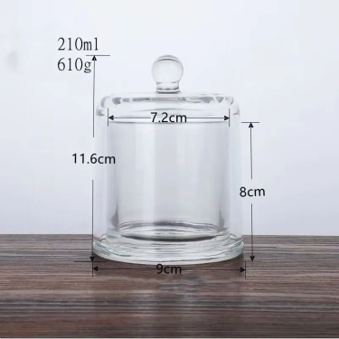 Dome Glass Candle Jar