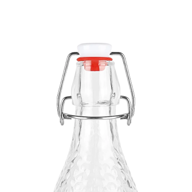 High quality embossed glass bottle