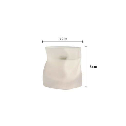 Wholesale empty matte frosted glass candle jars votive matte clear aromatherapy candle packaging jar