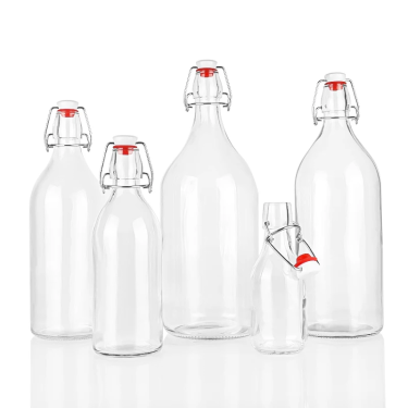 Swing Top Glass Bottle With Clip Lock 