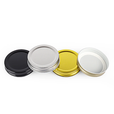 Food Grade Custom Colors Tinplate 70mm 86mm Regular & Wide Mouth Metal Canning Screw Caps for Mason Glass Jar