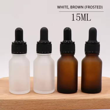 Manufacturers spot 5ml10ml30ml50ml100ml Frosted Clear Amber Empty Cosmetic Essential Oil Glass Dropper Bottle