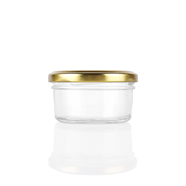 Straight Round Clear Glass Storage Jar