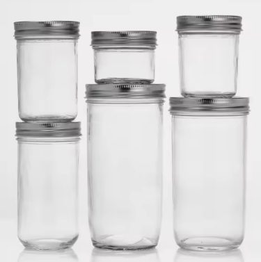 100ml 200ml 250ml 300ml 350ml jam and honey storage container glass jar with lid