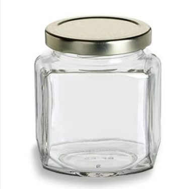 Oval Hexagon Glass Jars for Canning 9 oz 270 ml