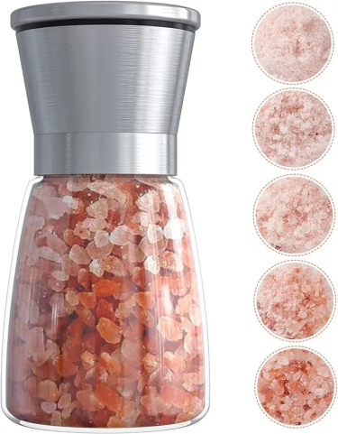 180ml Transparent Fat Belly Seasonings Glass Bottle with Grinding Cap