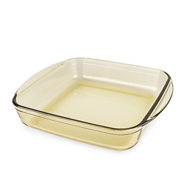 Custom Kitchen Amber Square Glass Baking Dishes