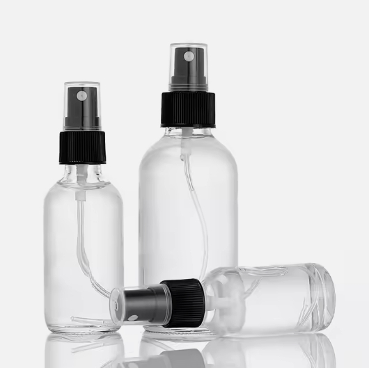 Custom 15ml 30ml 60ml 120ml 250ml 500ml glass spray pump bottle with spray gun