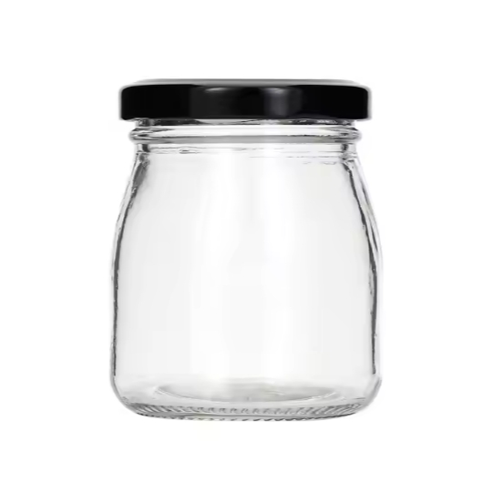 Wholesale Empty Wide Mouth 450ml Round Glass Jar for Coconut Oil Honey Peanut Butter wiht metal lids