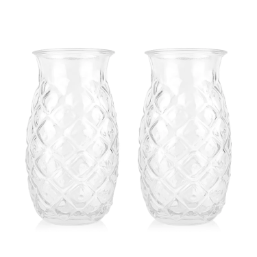 440ml Wholesale Bulk Pineapple Shape Glass Drinking Cup