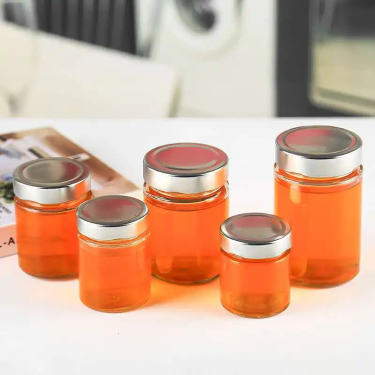 Wholesale Clear Empty Round Wide Mouth Food Glass Storage Jar with Lid