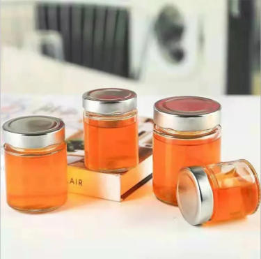 Wholesale Clear Empty Round Wide Mouth Food Glass Storage Jar with Lid