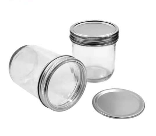 120ml 200ml 250ml 300ml 350ml 400ml 450ml 600ml 650ml caviar jar mason cup hot sauce jam glass jars with curled tinplate lid