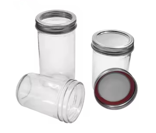 120ml 200ml 250ml 300ml 350ml 400ml 450ml 600ml 650ml caviar jar mason cup hot sauce jam glass jars with curled tinplate lid