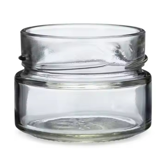 Empty Clear Small 120ml 4oz Storage Jar Straight Side Food Glass Jar Container For Packaging Bird’s nest coconut oil Honey jam Jelly With Deep Metal Lid