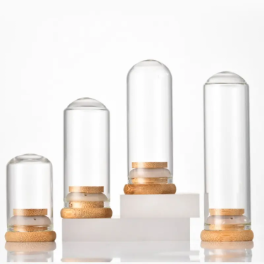 30mm diameter round bottom clear glass test tube glass vial