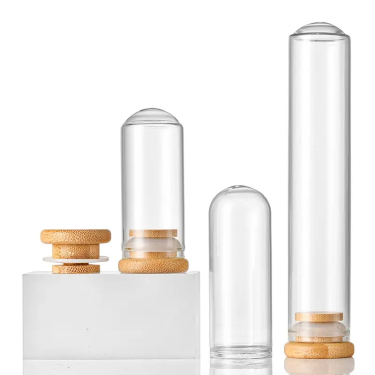 30mm diameter round bottom clear glass test tube glass vial