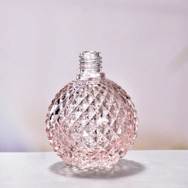 Luxury Diamond Embossed Ball Shape Spray Glass Empty Perfume Pump Bottle