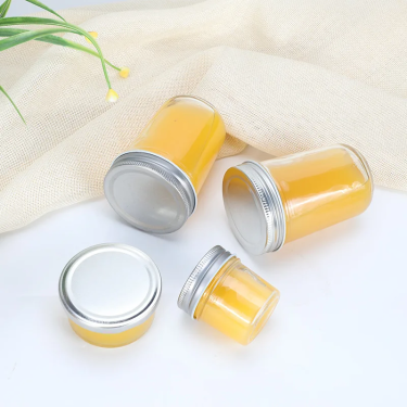 Bulk Wide Mouth 420ml 620ml Glass Mason Jars Dessert Canning Glass Storage Jars with Metal Lids