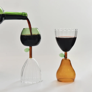 280ML Customized Handmade Creative Fruit Shape Goblet Wine Glasses