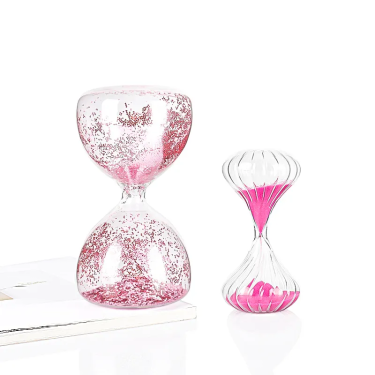 Customized Creative Colorful Glass Hourglass Timer Crafts Home Decoration