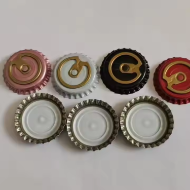 26 mm Tinplate Metal Easy Open Cap for Beer/Wine Bottles Pull Ring Crown Lids