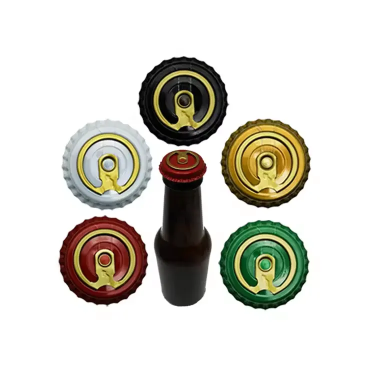 26 mm Tinplate Metal Easy Open Cap for Beer/Wine Bottles Pull Ring Crown Lids