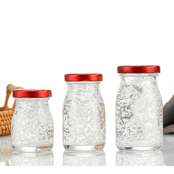 Wholesale High-Quality Clear Empty Glass Jars for Honey, Bird's Nest, Pudding, and Yogurt