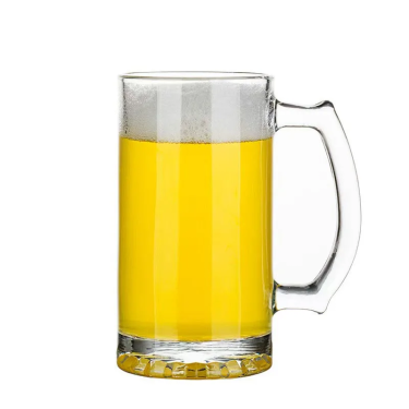 High Quality 16oz 480ml 700ml Custom Delicate Bottom Glass Beer Mug