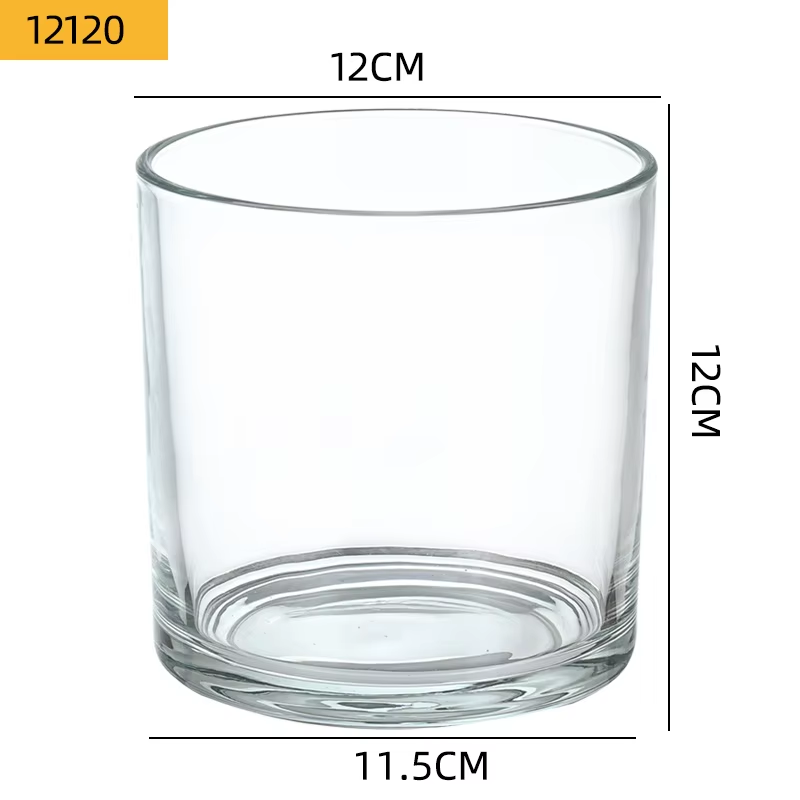 wholesale cheap round small glass candle holder tealight holder cup