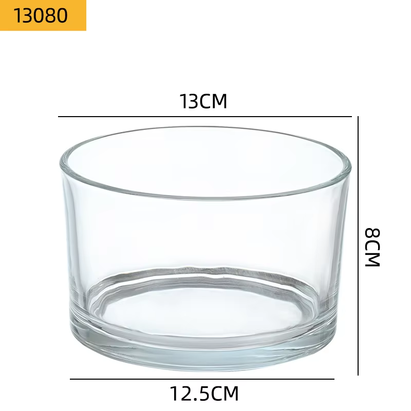 wholesale cheap round small glass candle holder tealight holder cup