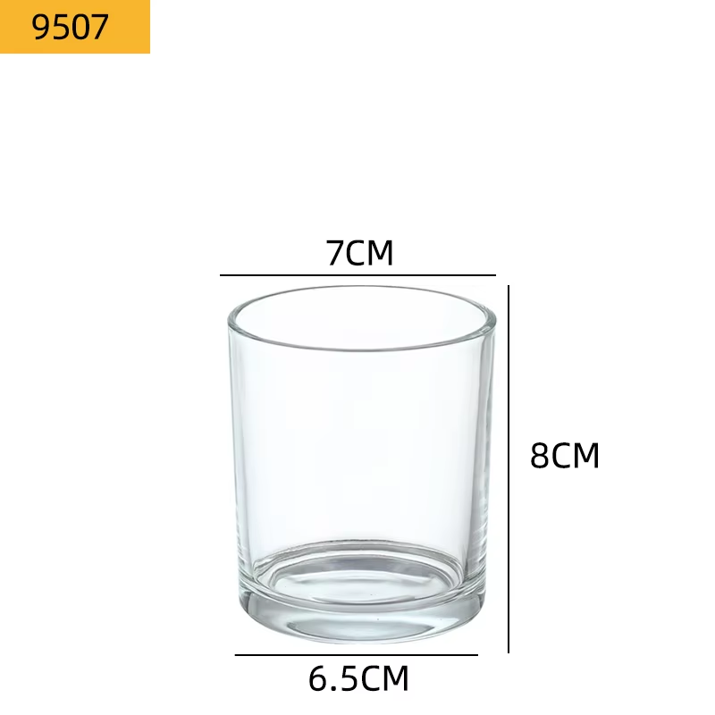 wholesale cheap round small glass candle holder tealight holder cup