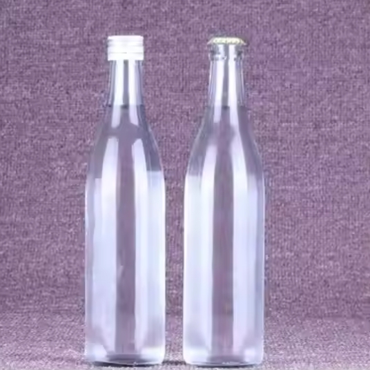 Popular products 500ml Glass Wine Liquor Whisky beverage Bottle With Sealing Cap