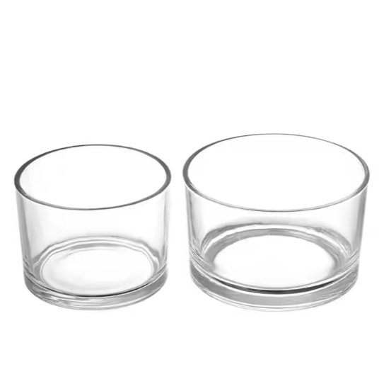 wholesale cheap round small glass candle holder tealight holder cup