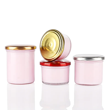 80ml 100ml 150ml 200ml Clear Empaty Straight Shape Birds Nest Caviar Jam Food Glass Jar