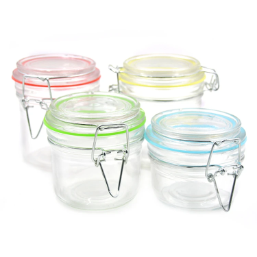 Wholesale 50ml to 500ml small food grade fermenting glass sealing jar