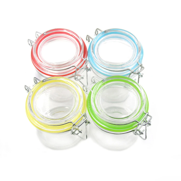 Wholesale 50ml to 500ml small food grade fermenting glass sealing jar