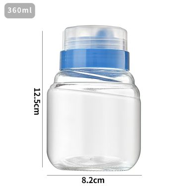 280ml 360ml Clear Sealed food storage honey bird’s nest caviar glass jar with plastic lid