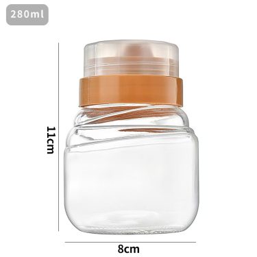 280ml 360ml Clear Sealed food storage honey bird’s nest caviar glass jar with plastic lid