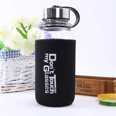 Wholesale 700ml 1000ml 1200ml outdoor sport glass drinks bottles