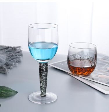 High Quality Vintage Custom Colored Crystal Cocktail Wine Glass Goblet