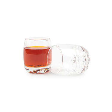 Wholesale 80ml clear empty round thick bottom small shot glasses spirits whisky liquor glass cups