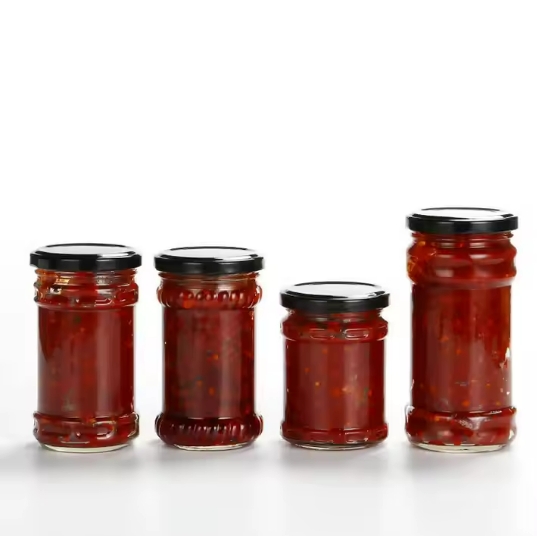 200ml Honey Chili Jar Sauce Glass Jar with Metal Lid Glass Jar for Pickle