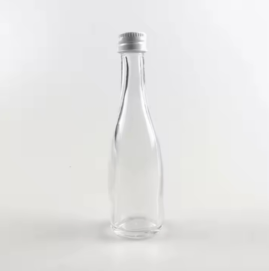 Fancy Good Quality 50ml Empty Mini Glass Brandy Bottle Liquor Bottle with Screw Cap